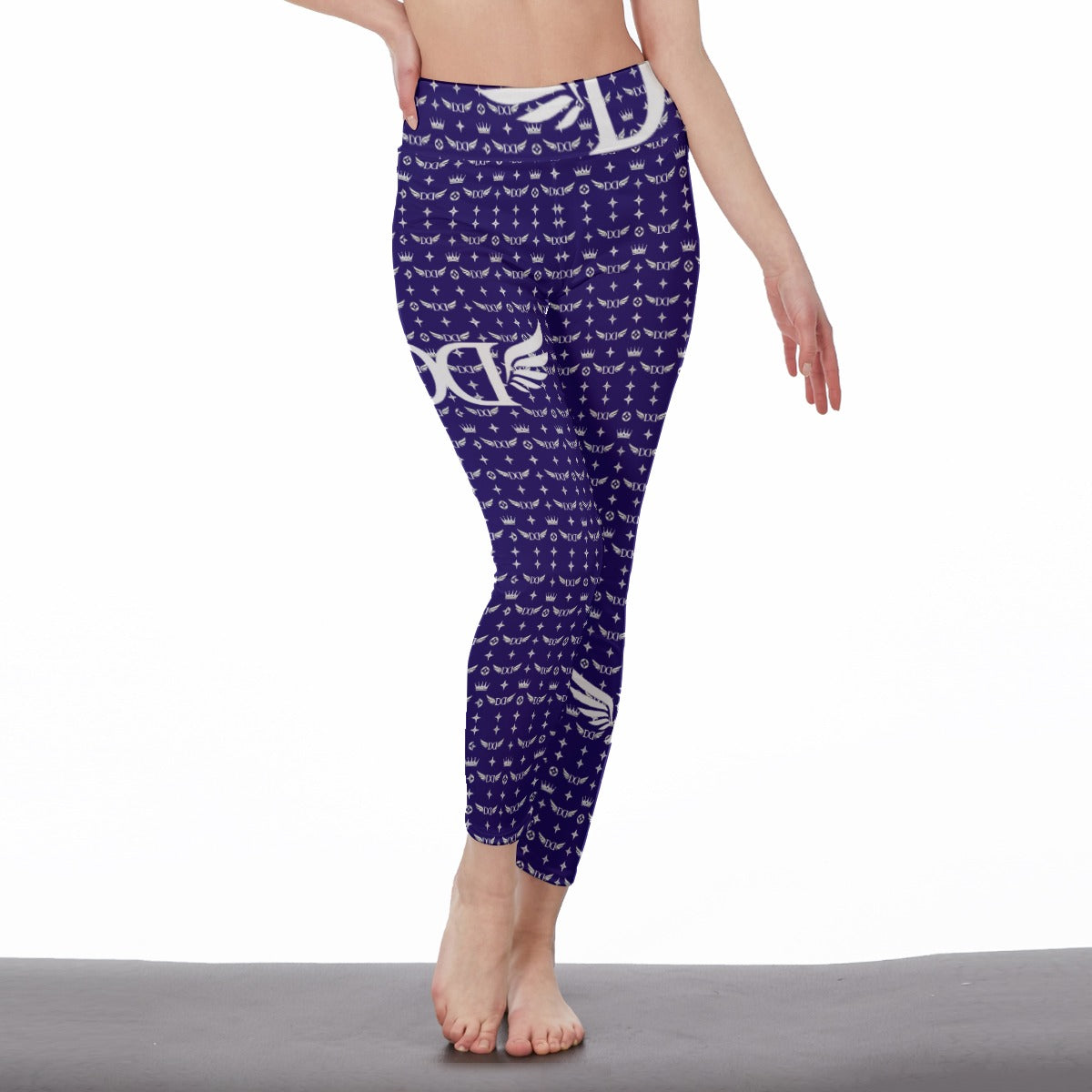 All-Over Print Women's High Waist Leggings | Side Stitch Closure