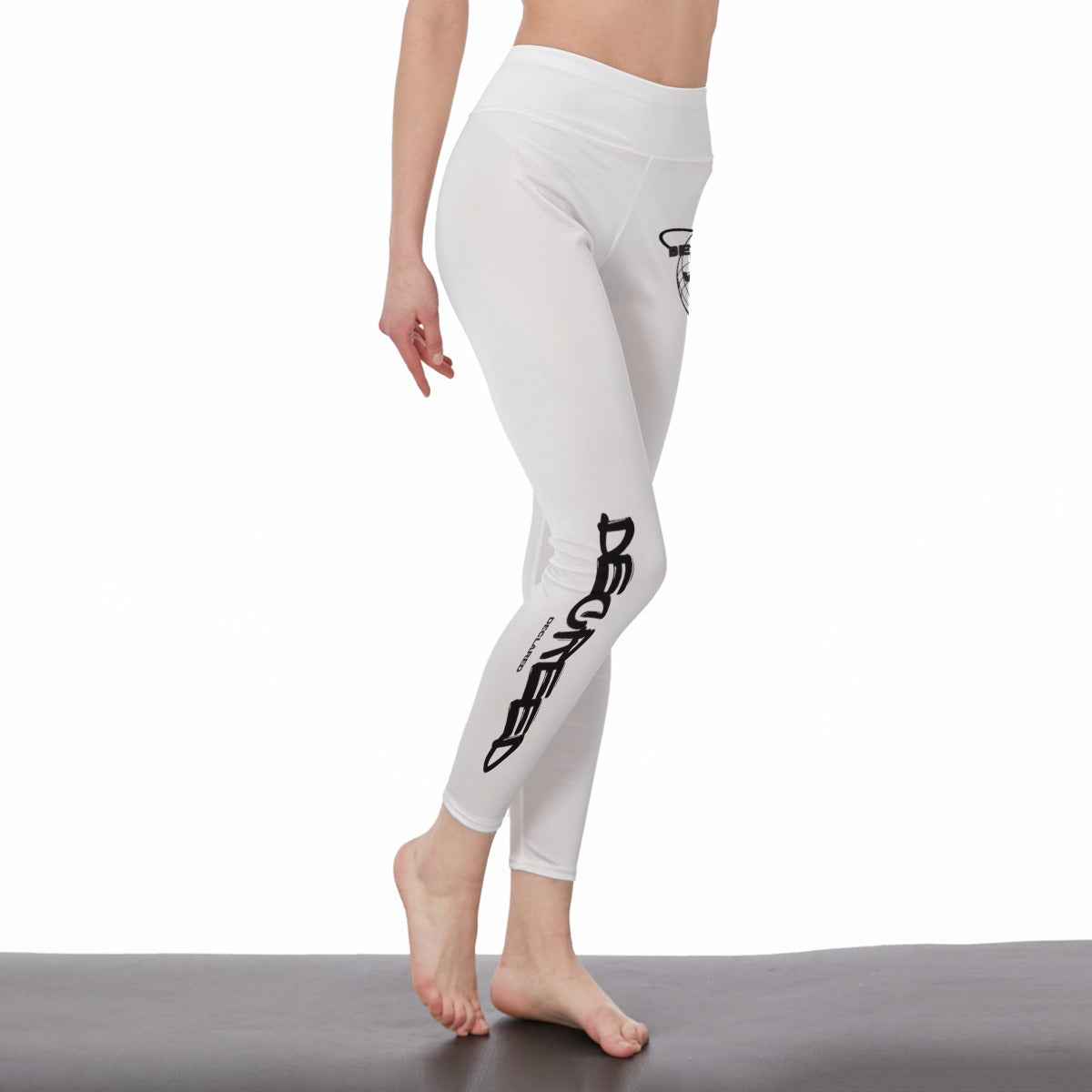 All-Over Print Women's High Waist Leggings | Side Stitch Closure