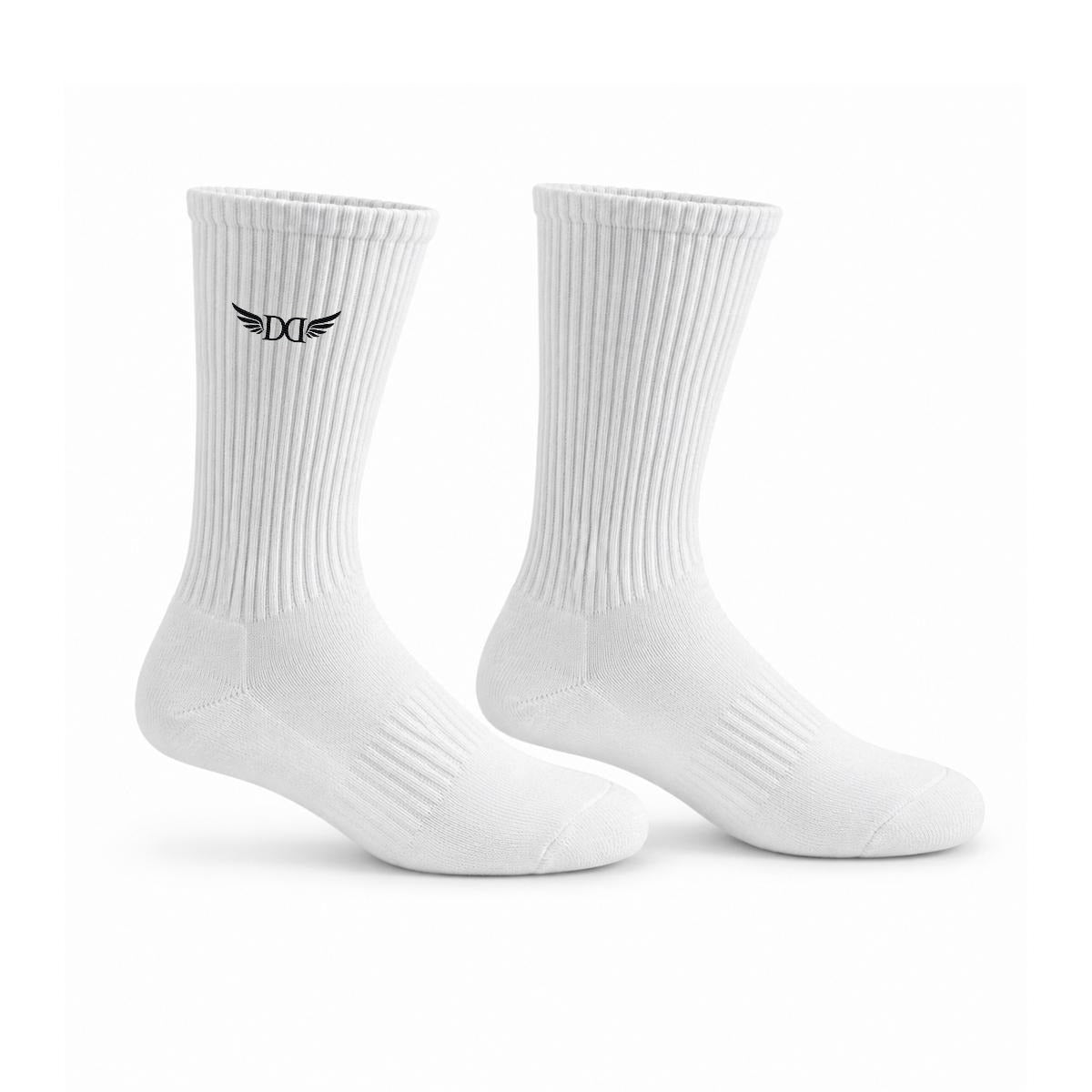 Embroidery Sports Cotton Crew Socks|Cotton