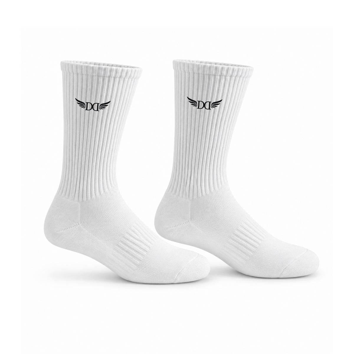 Embroidery Sports Cotton Crew Socks|Cotton